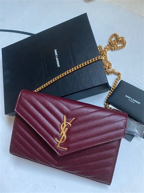 ysl chain wallet price|ysl cassandre wallet on chain.